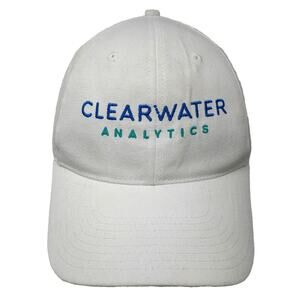 Hit Clearwater Analytics Baseball Cap White One Size Cotton Strapback Hat